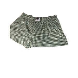 Skinnydip Disney Winnie the Pooh Pajama Lounge Shorts Green Gingham XXL NWT